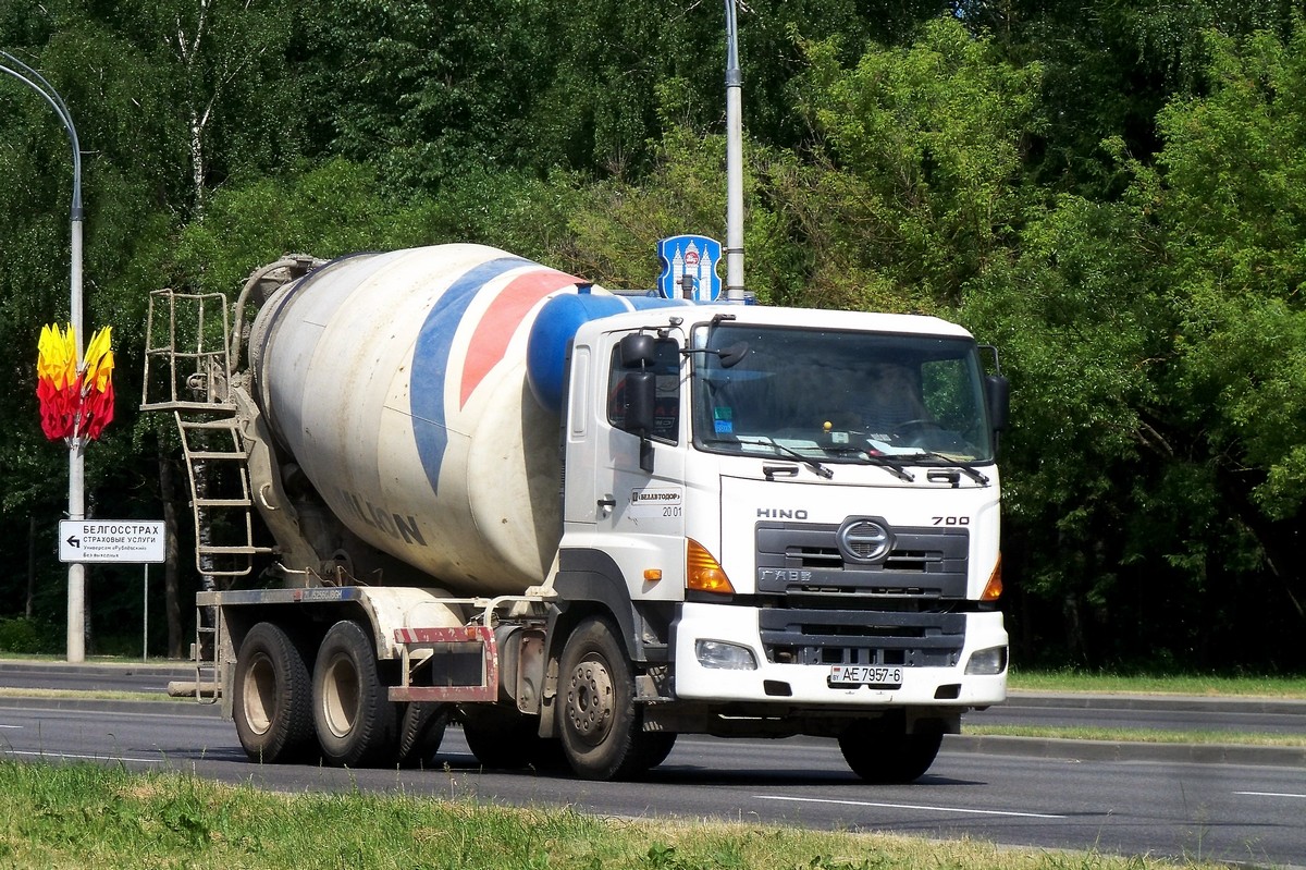 Могилёвская область, № АЕ 7957-6 — Hino 700