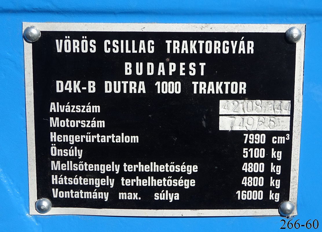 Венгрия, № YNM-339 — Dutra D4K-B (Dutra 1000)