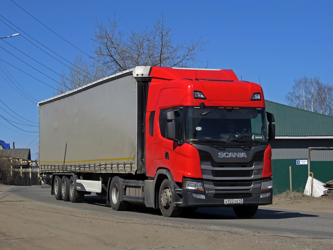 Кировская область, № А 922 ХЕ 43 — Scania ('2016) G440