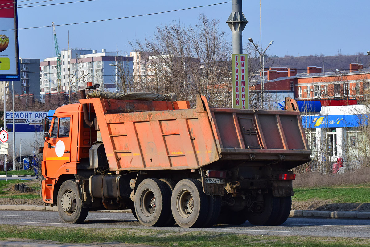 Волгоградская область, № В 186 КТ 134 — КамАЗ-65115-L4