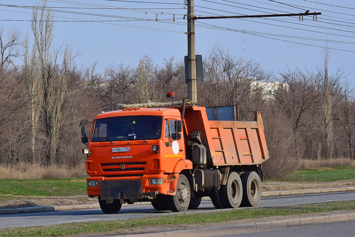 Волгоградская область, № В 186 КТ 134 — КамАЗ-65115-L4