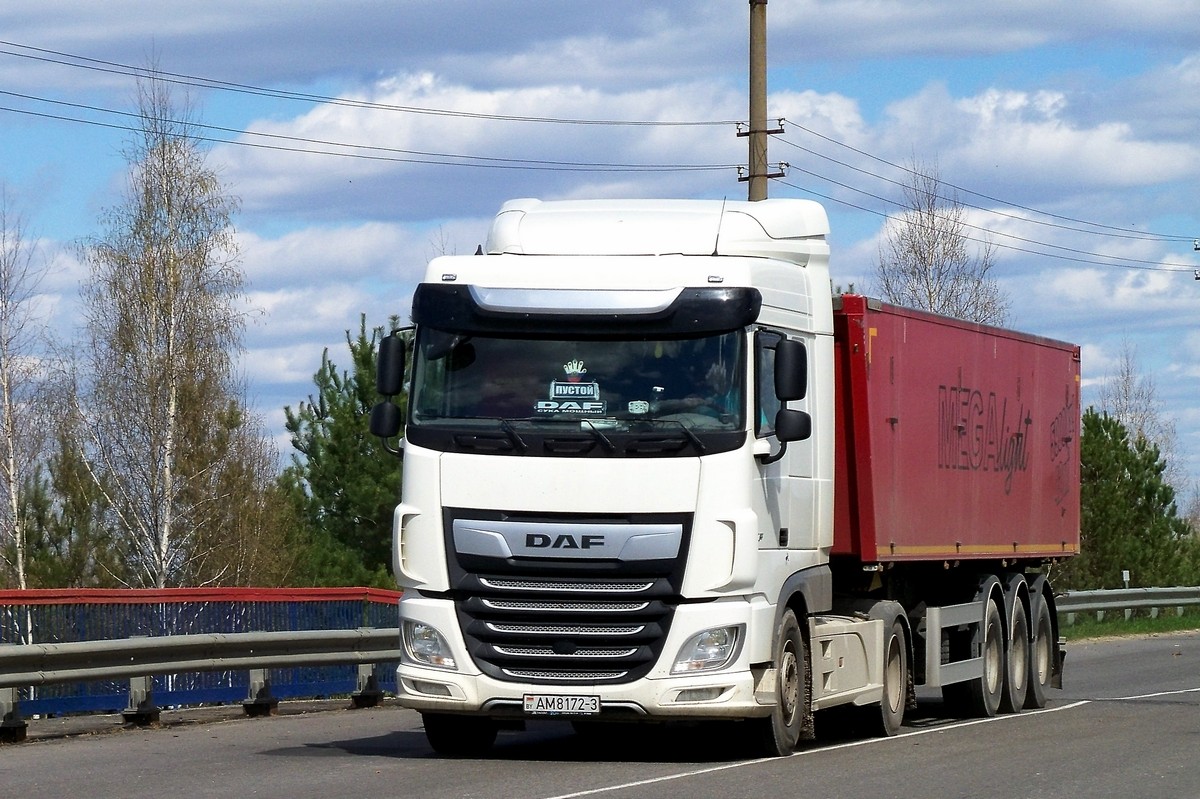 Гомельская область, № АМ 8172-3 — DAF XF Euro6 FT