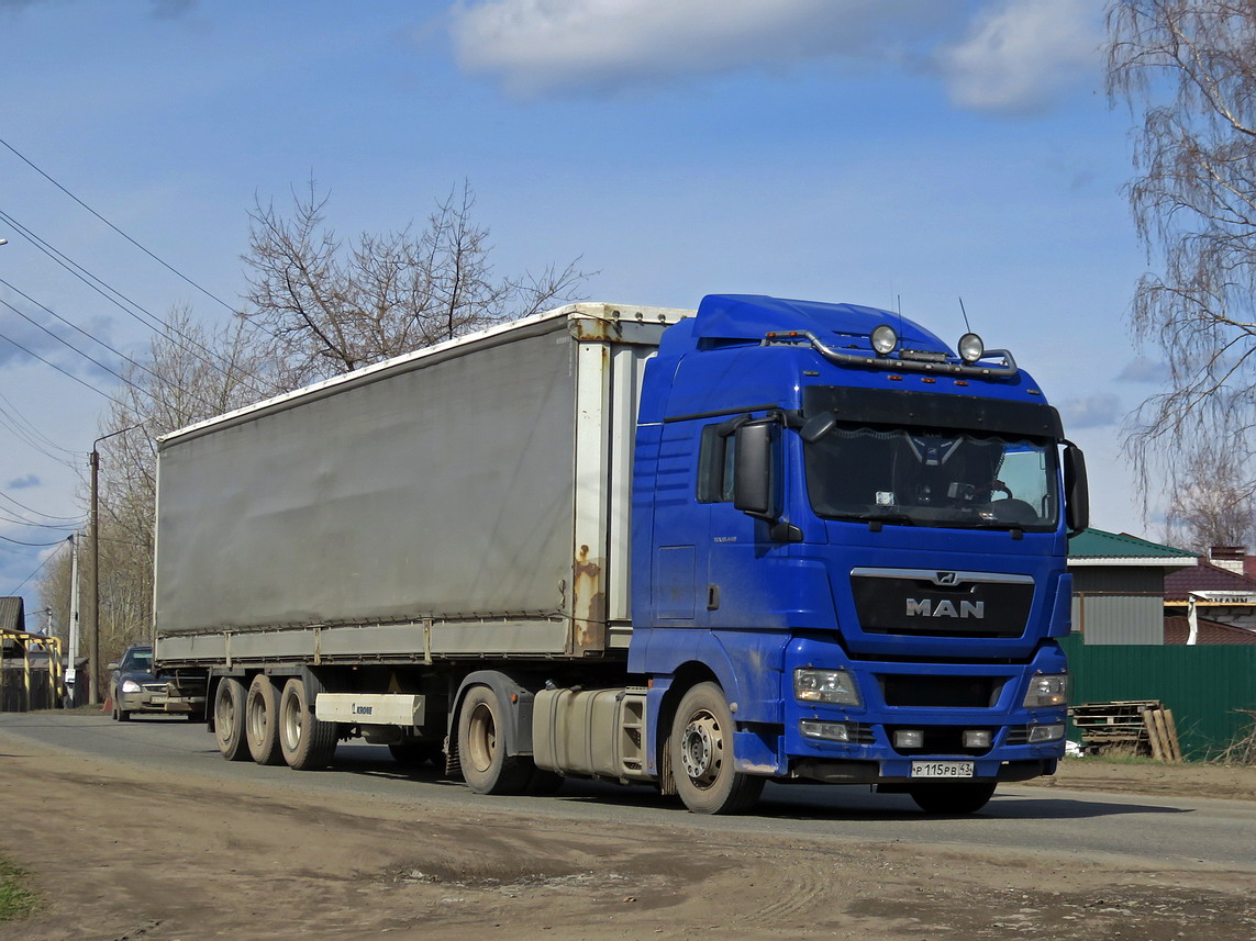 Кировская область, № Р 115 РВ 43 — MAN TGX ('2007) 18.440