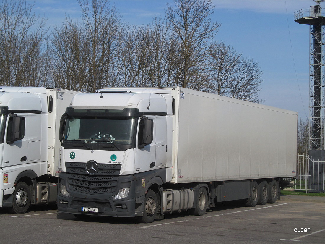 Литва, № GNZ 343 — Mercedes-Benz Actros ('2011) 1842