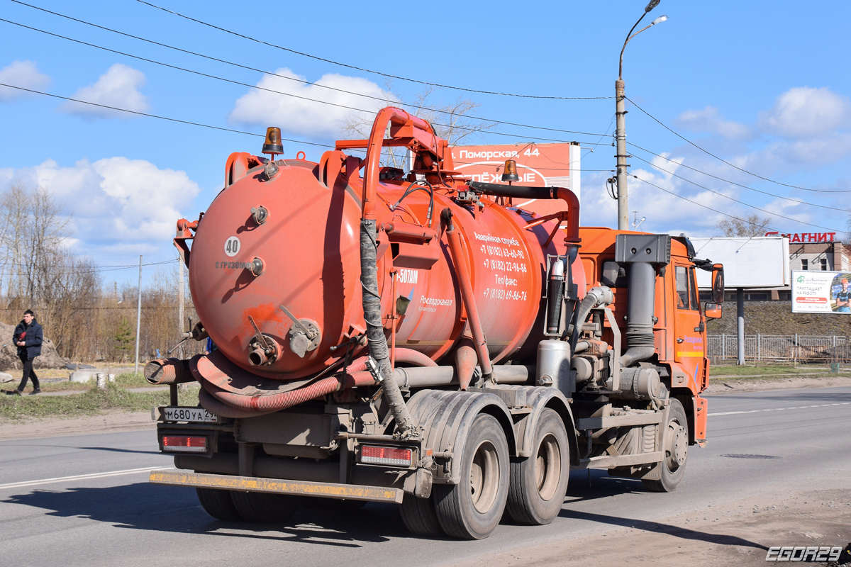 Архангельская область, № М 680 УА 29 — КамАЗ-65115-50