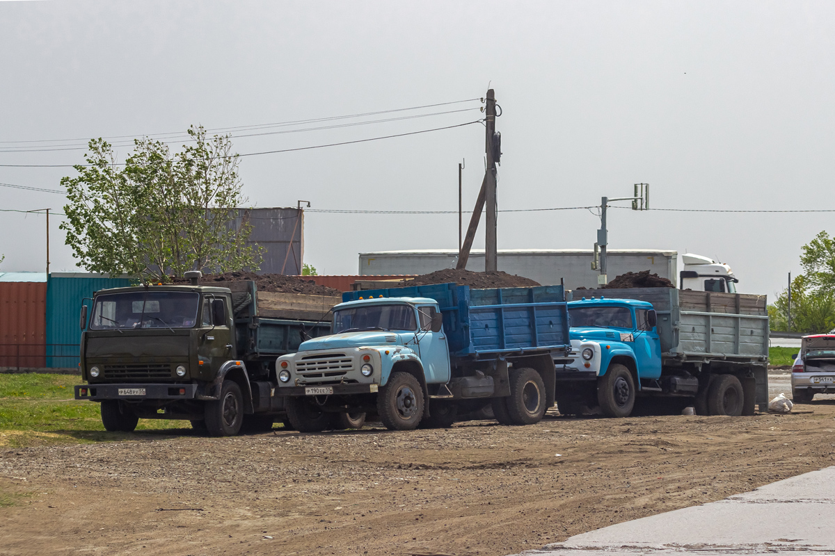 Омская область, № Р 648 РУ 55 — КамАЗ-5320; Омская область, № Р 190 ЕЕ 55 — ЗИЛ-495710; Омская область, № Т 369 ВР 55 — ЗИЛ-495710