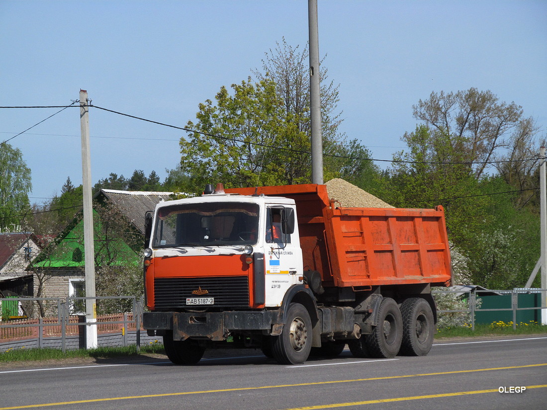 Витебская область, № АВ 5187-2 — МАЗ-5516 (общая модель)