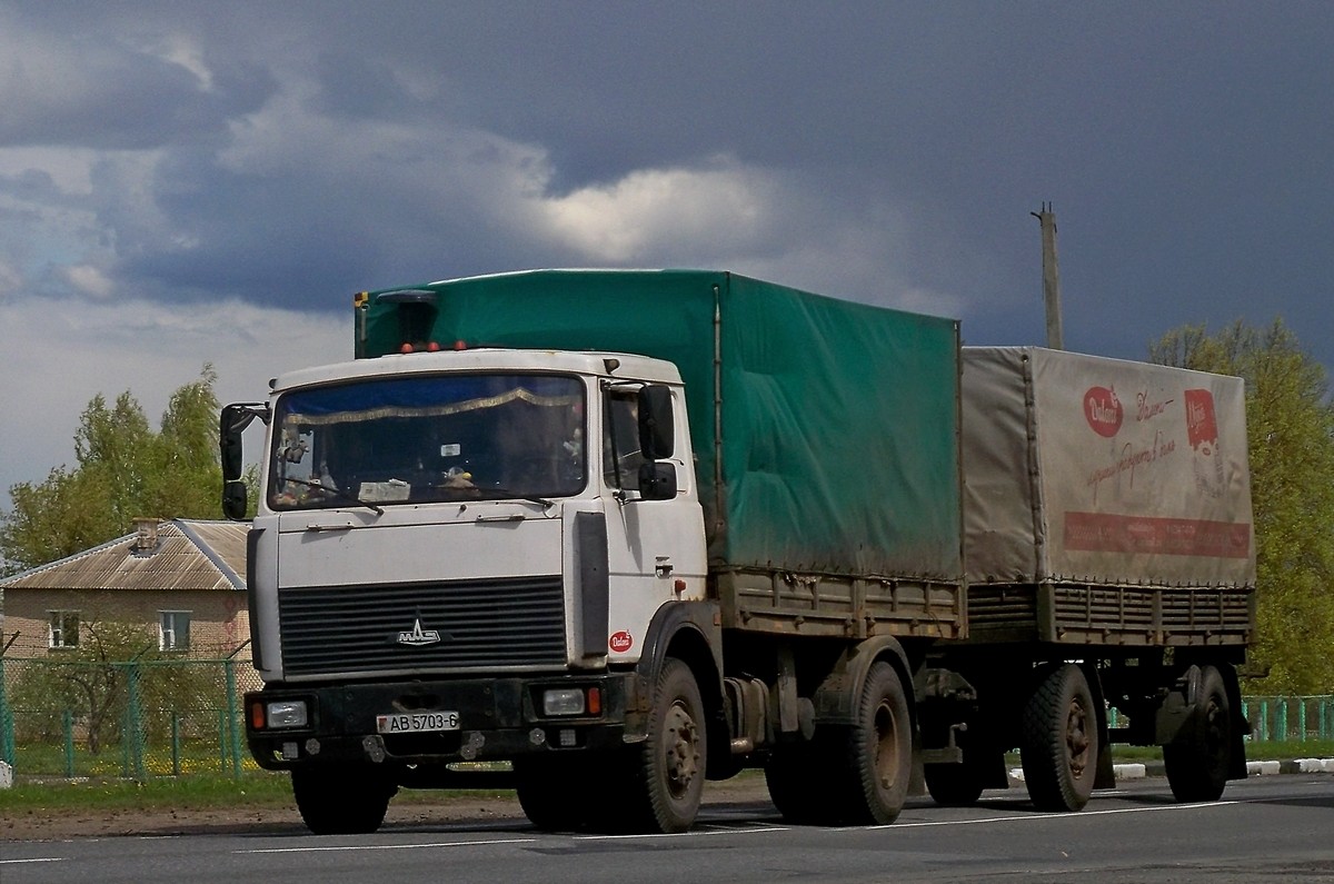 Могилёвская область, № АВ 5703-6 — МАЗ-5336 (общая модель)