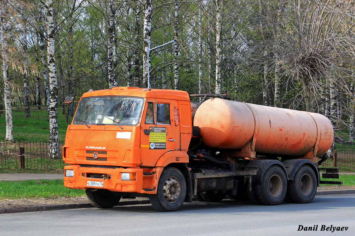 Вологодская область, № Е 389 РВ 35 — КамАЗ-65115-D3