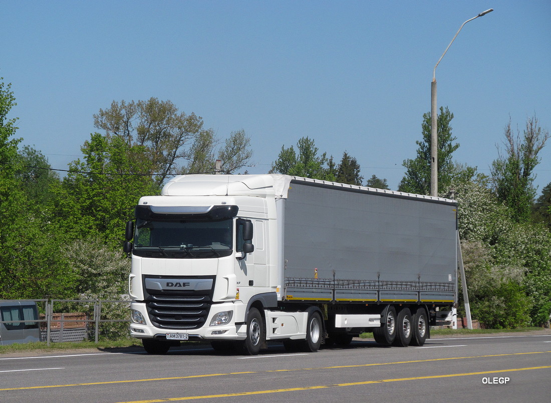 Витебская область, № АМ 3781-2 — DAF XF Euro6 FT