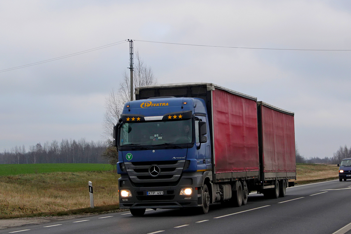 Литва, № KTP 491 — Mercedes-Benz Actros ('2009) 2541