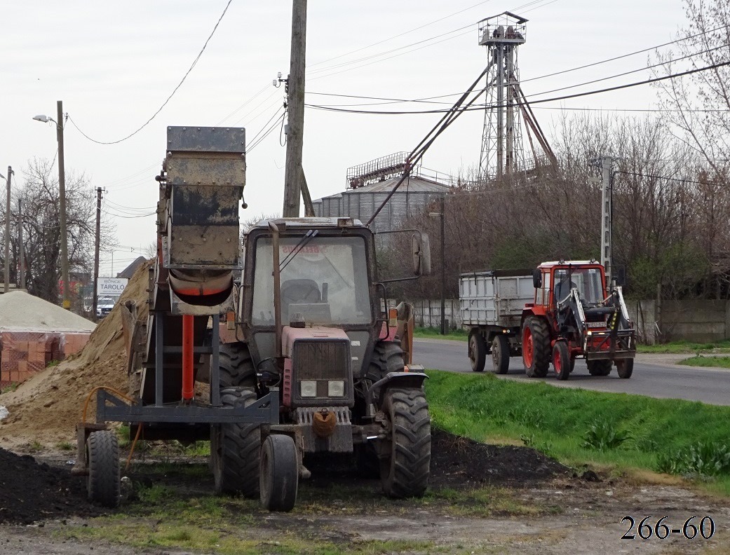 Венгрия, № YKR-918 — Беларус-820.4; Венгрия, № YEU-527 — МТЗ-550; Венгрия — Конвейерные ленты OPTI-RACK длиной 150 и 150 м