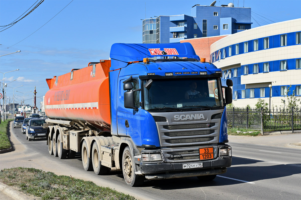 Саха (Якутия), № М 726 КУ 14 — Scania ('2013) G400