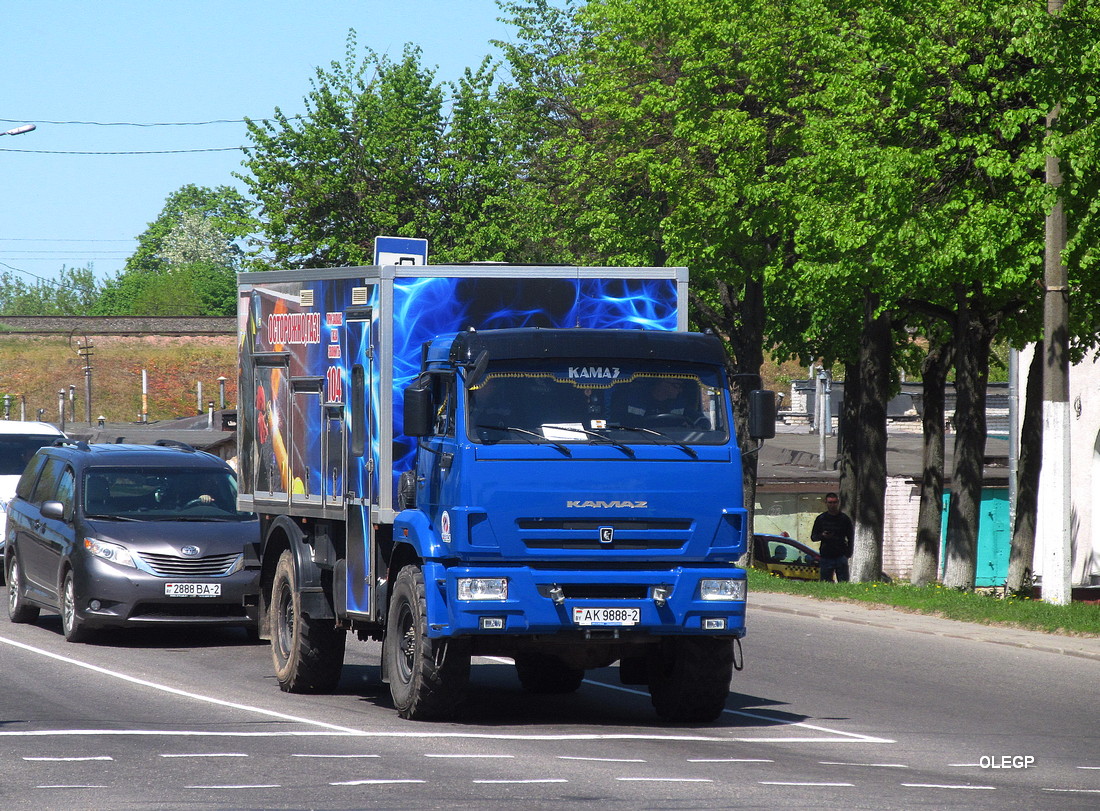 Витебская область, № АК 9888-2 — КамАЗ-43502 (общая модель)