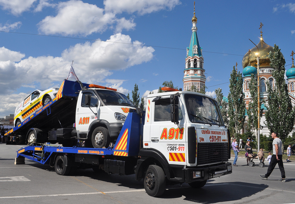 Омская область, № М 911 РР 55 — МАЗ-437041 "Зубрёнок"