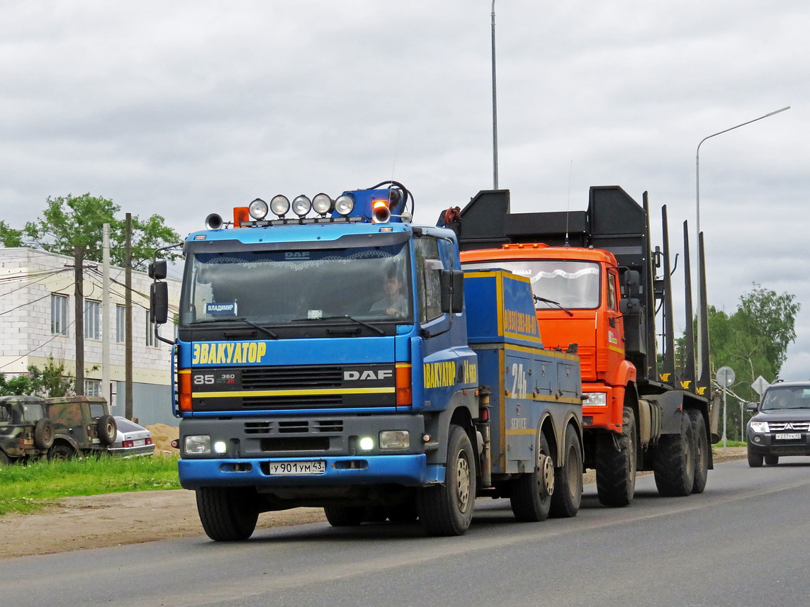 Кировская область, № У 901 УМ 43 — DAF 65 / 75 / 85 (CF) (общая модель)