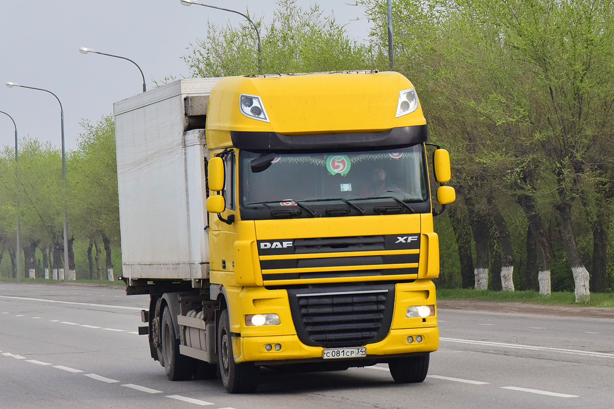 Волгоградская область, № С 081 СР 34 — DAF XF105 FAR