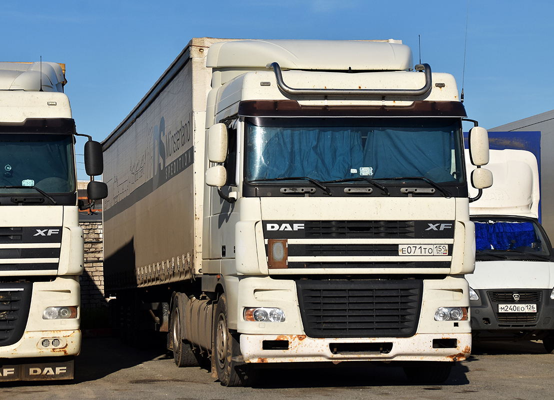 Пермский край, № Е 071 ТО 159 — DAF 95XF FT