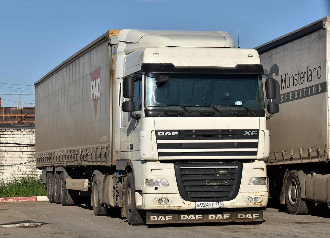 Челябинская область, № Е 924 УР 174 — DAF XF105 FT