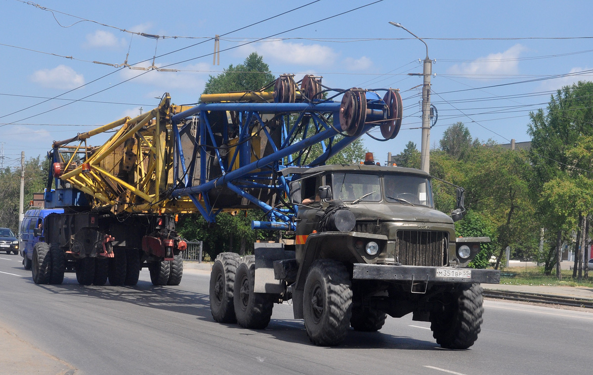 Омская область, № М 351 ВР 55 — Урал-375Д