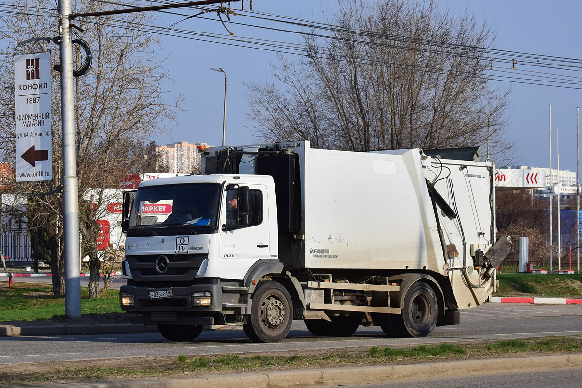 Волгоградская область, № Е 036 ОР 134 — Mercedes-Benz Axor 1826 [Z9M]