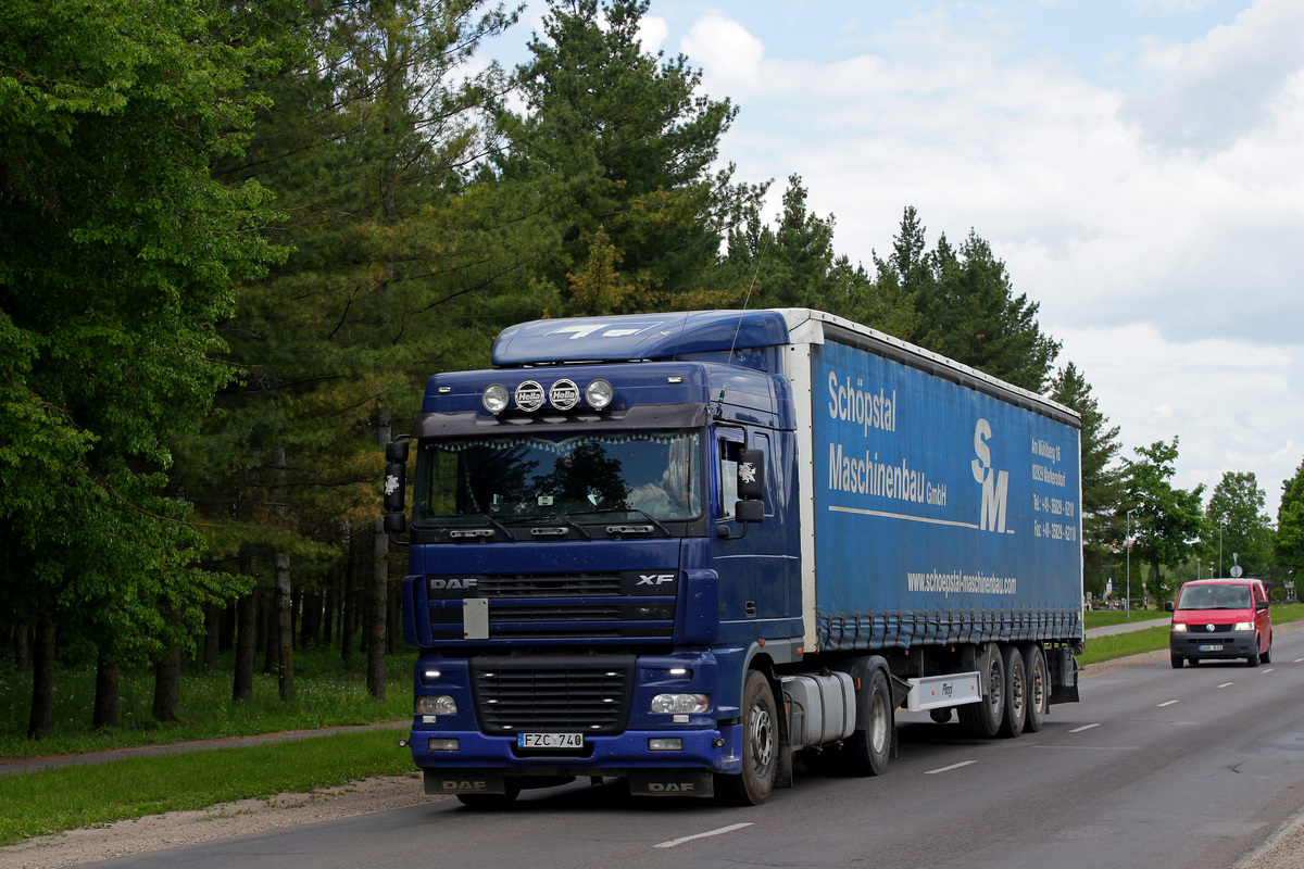 Литва, № FZC 740 — DAF XF95 FT