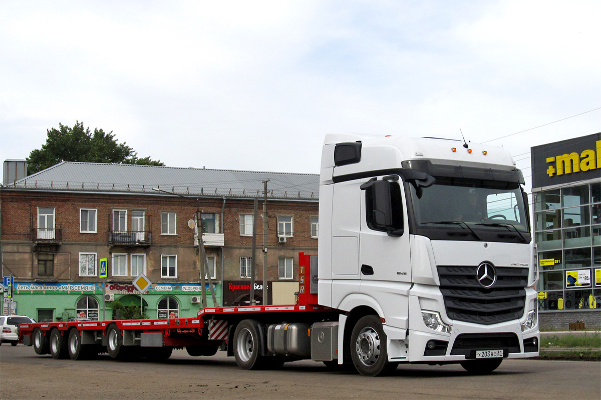 Белгородская область, № У 203 ВС 31 — Mercedes-Benz Actros '18 1845 [Z9M]