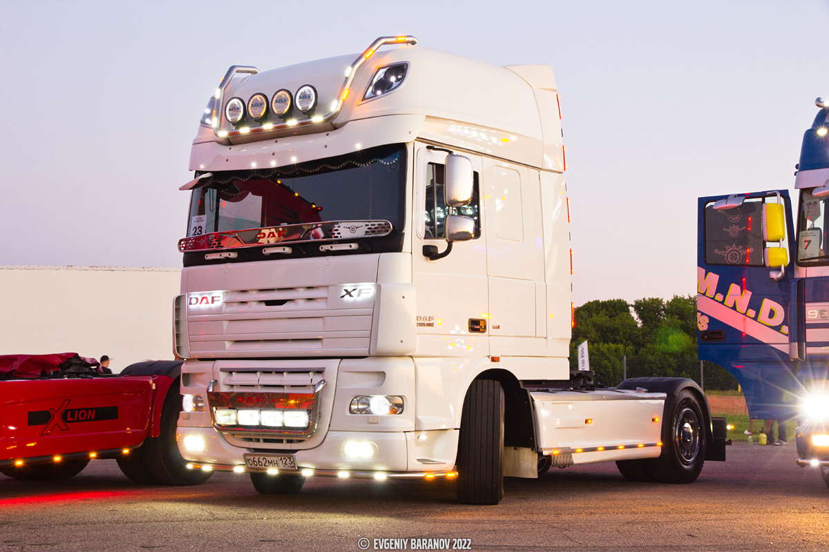 Краснодарский край, № О 662 МН 123 — DAF XF105 FT; Московская область — Фестиваль Truckfest 2022 — июнь