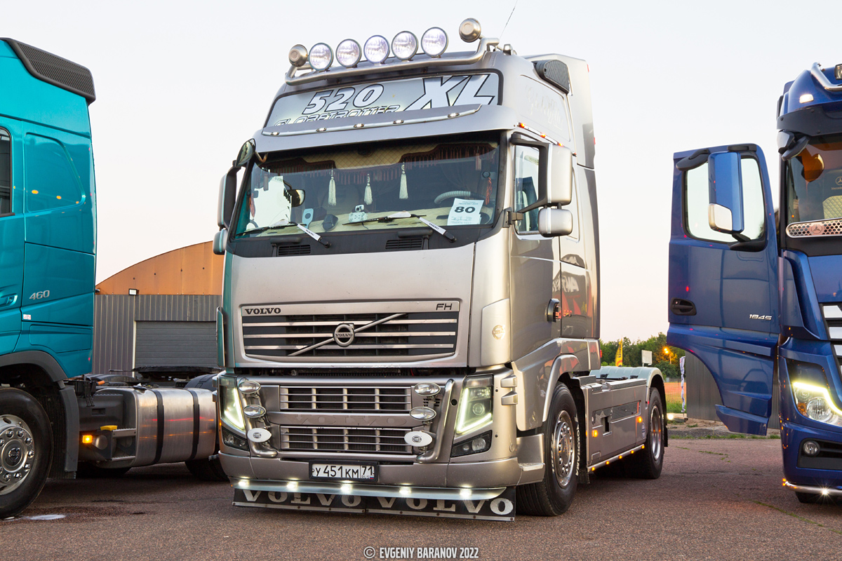 Тульская область, № У 451 КМ 71 — Volvo ('2008) FH.520; Московская область — Фестиваль Truckfest 2022 — июнь