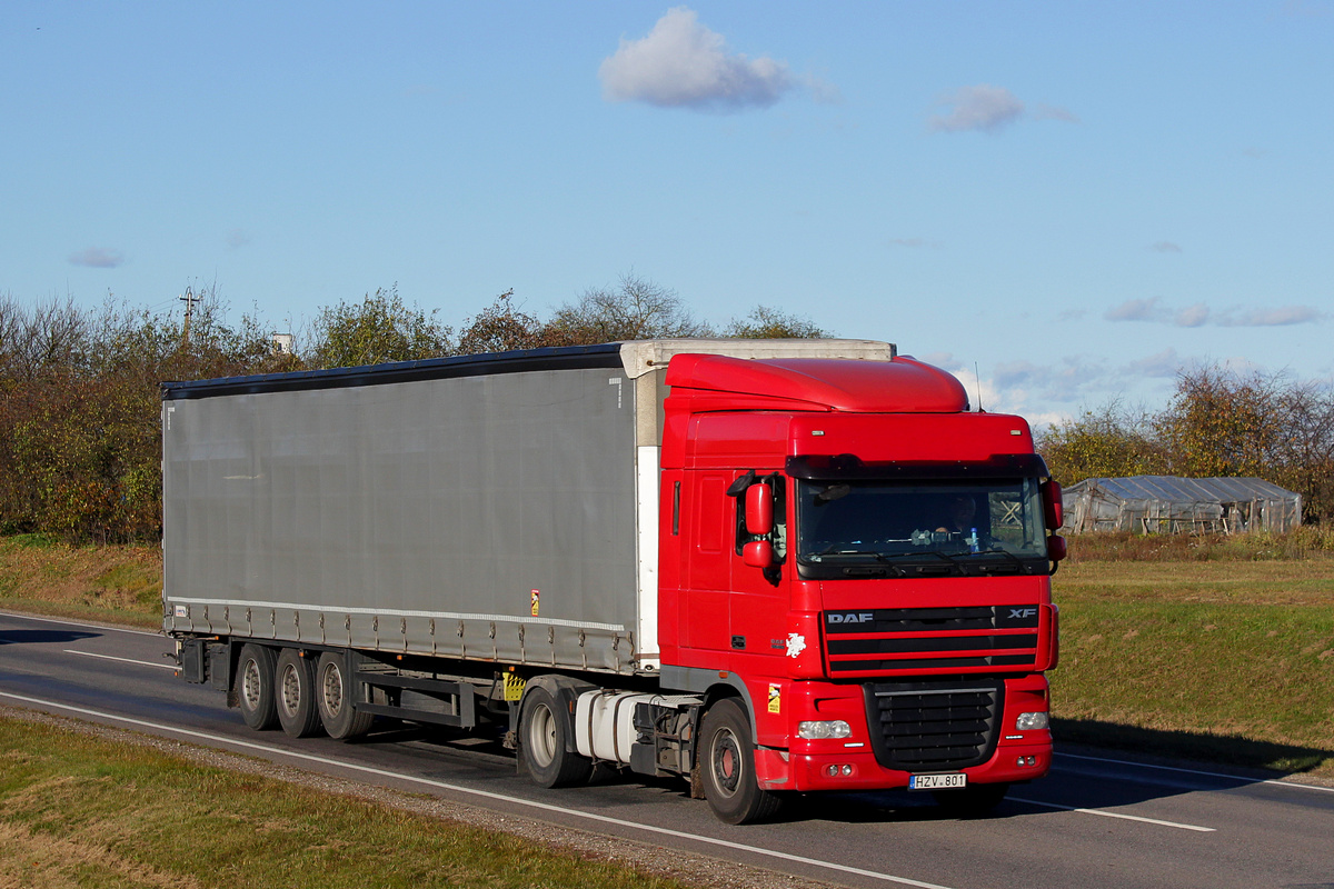 Литва, № HZV 801 — DAF XF105 FT