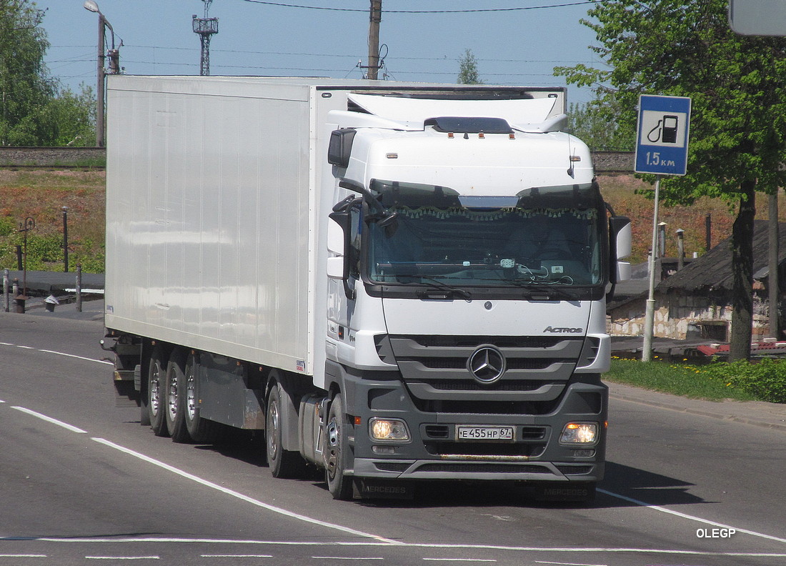 Смоленская область, № Е 455 НР 67 — Mercedes-Benz Actros ('2009) 1844