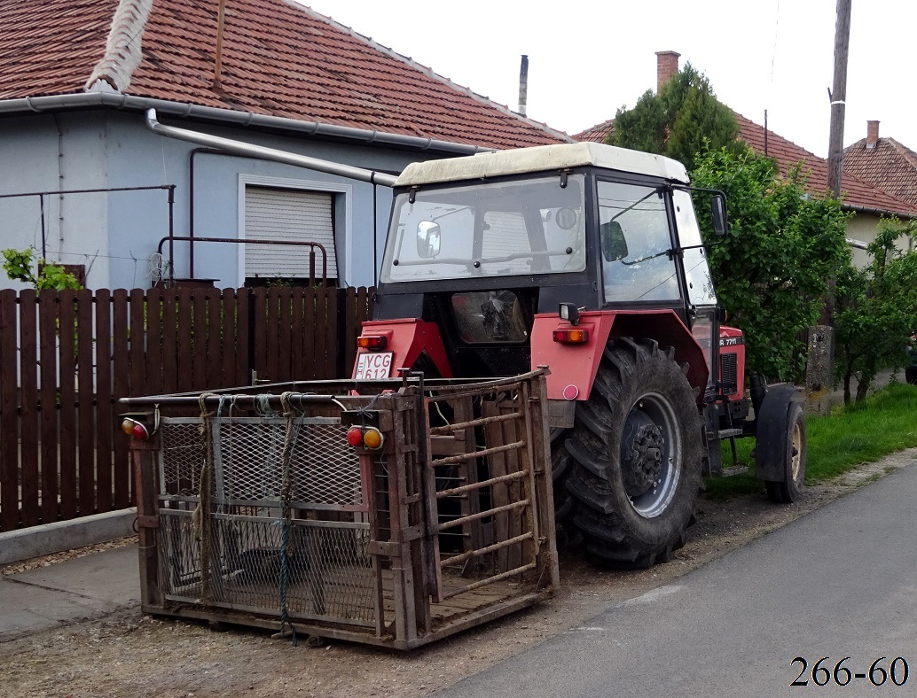 Венгрия, № YCG-612 — Zetor 7711; Венгрия — Трактора с навесным оборудованием для транспортировки ящиков