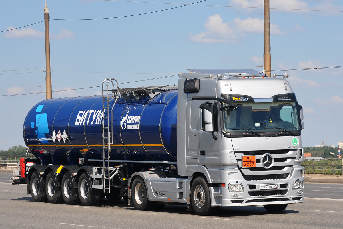 Омская область, № Т 957 ВС 55 — Mercedes-Benz Actros ('2009)