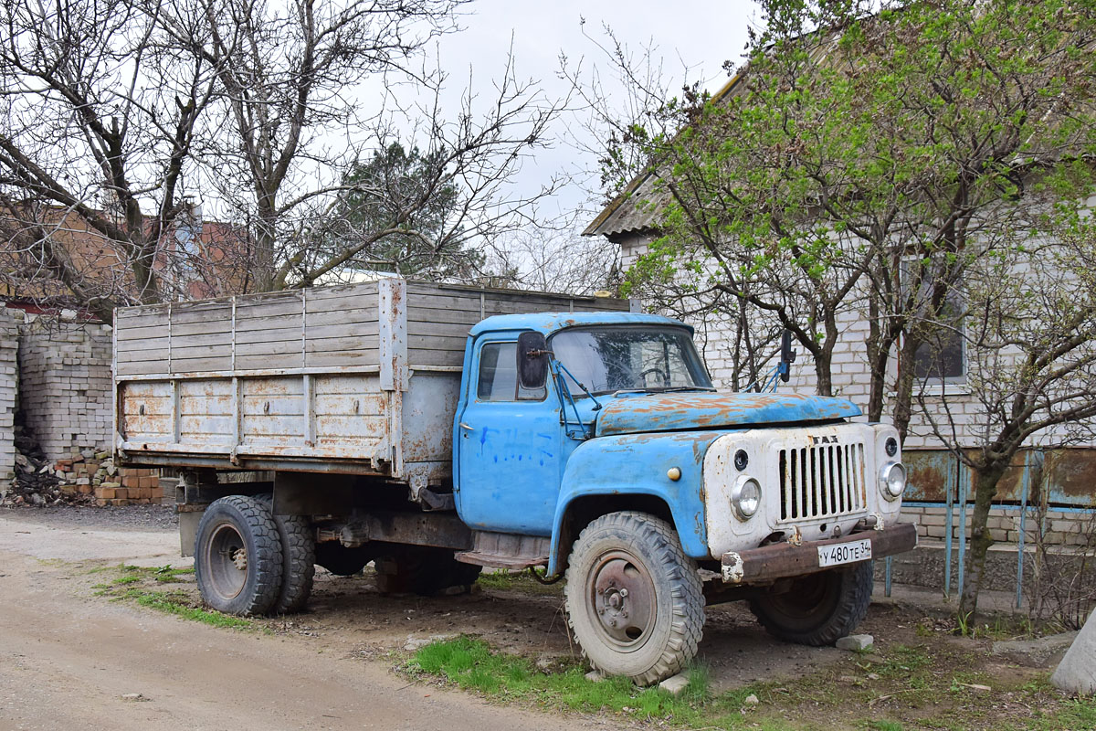 Волгоградская область, № У 480 ТЕ 34 — ГАЗ-52/53 (общая модель)