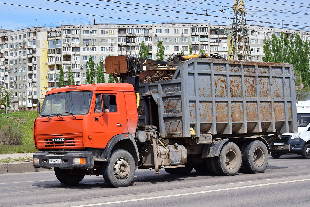 Волгоградская область, № Е 734 НО 134 — КамАЗ-65115 (общая модель)