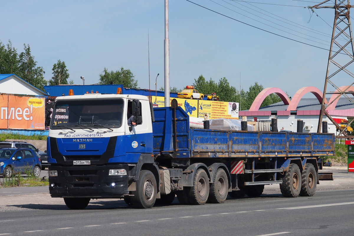 Ханты-Мансийский автоном.округ, № М 313 ВК 186 — МАЗ-MAN-6425