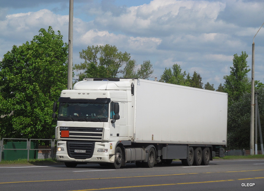 Москва, № Т 703 РР 777 — DAF XF105 FT