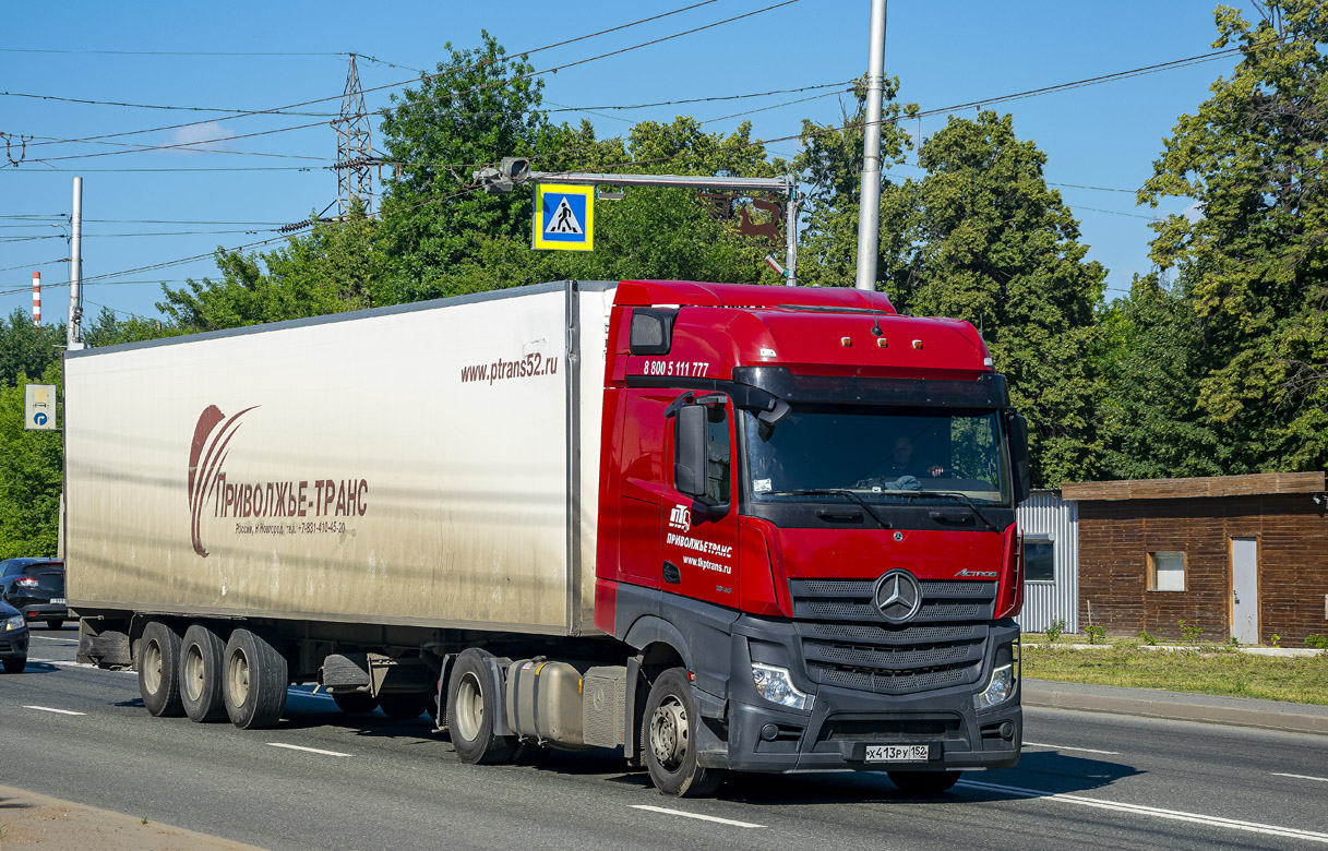 Нижегородская область, № Х 413 РУ 152 — Mercedes-Benz Actros '18 1845 [Z9M]