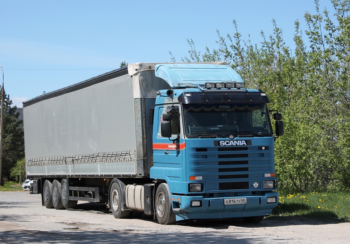 Псковская область, № Е 816 ТУ 60 — Scania (III) R143H