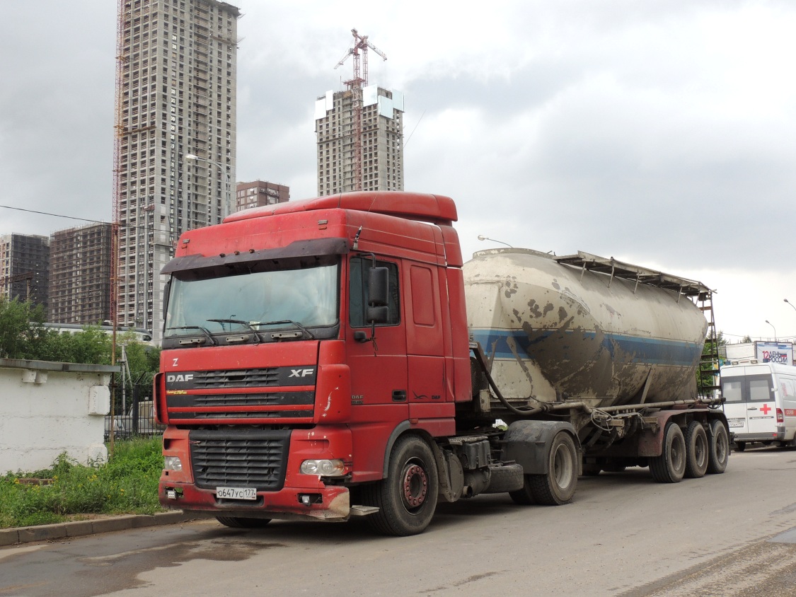 Москва, № О 647 УС 177 — DAF XF95 FT