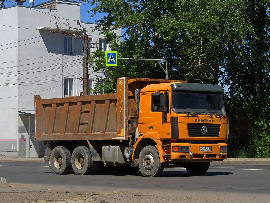 Кировская область, № В 007 ОС 43 — Shaanxi Shacman F2000 SX325x