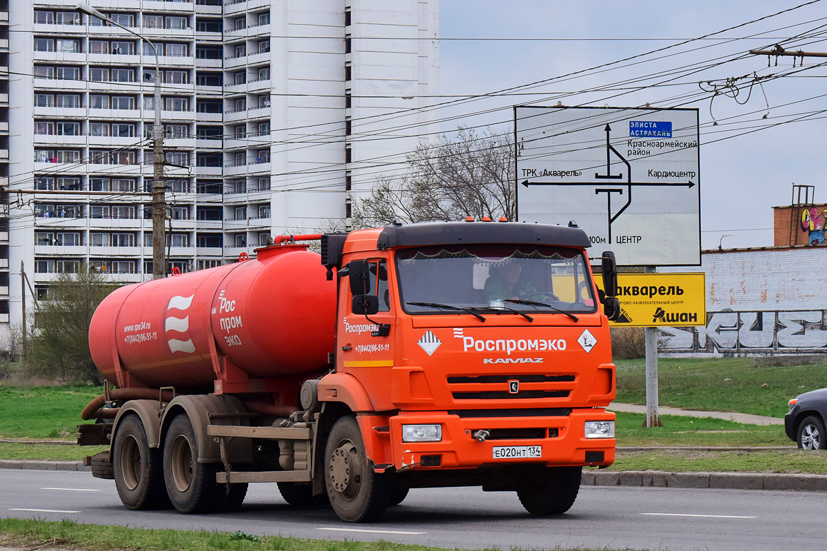 Волгоградская область, № Е 020 НТ 134 — КамАЗ-65115-A5