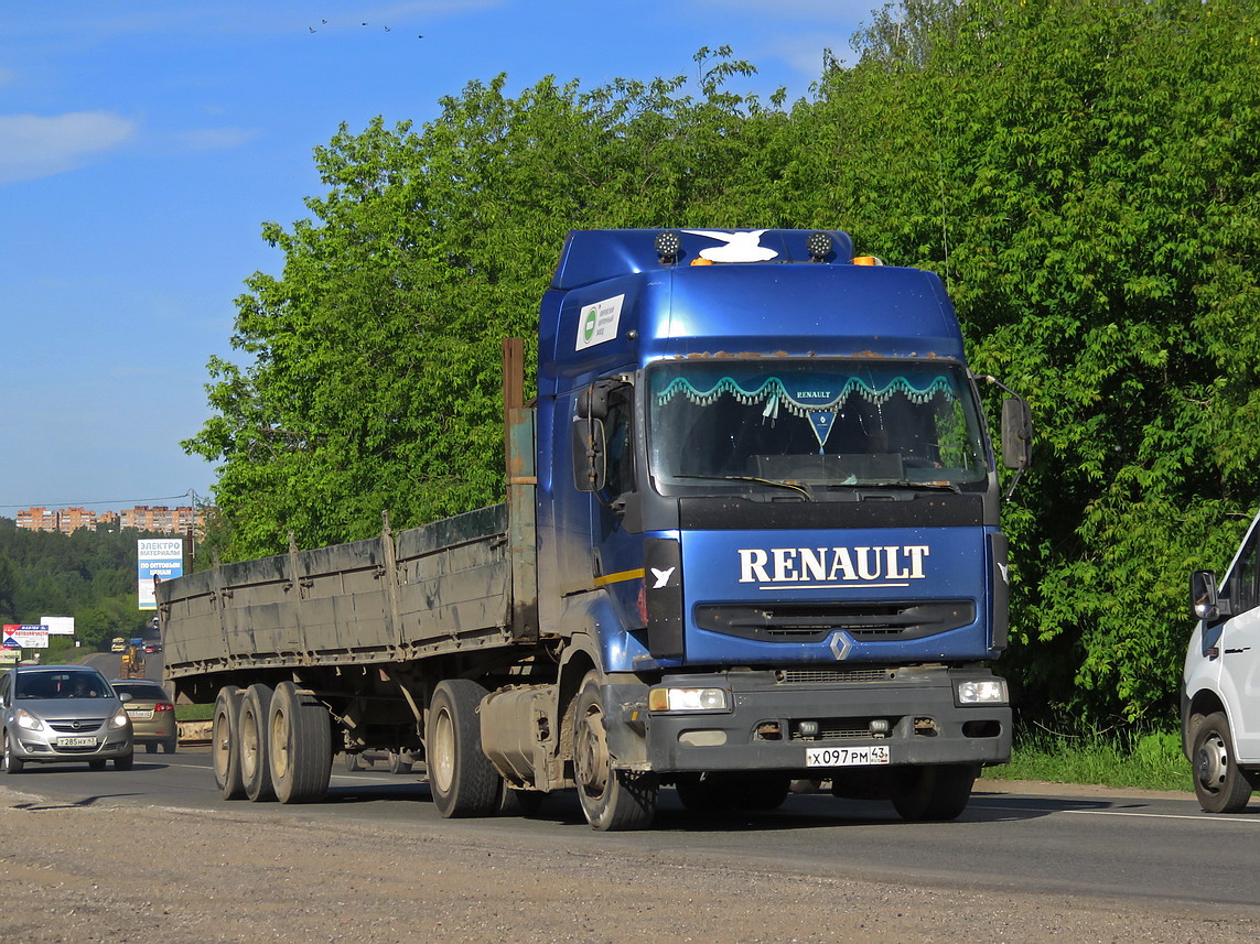 Кировская область, № Х 097 РМ 43 — Renault Premium ('1996)