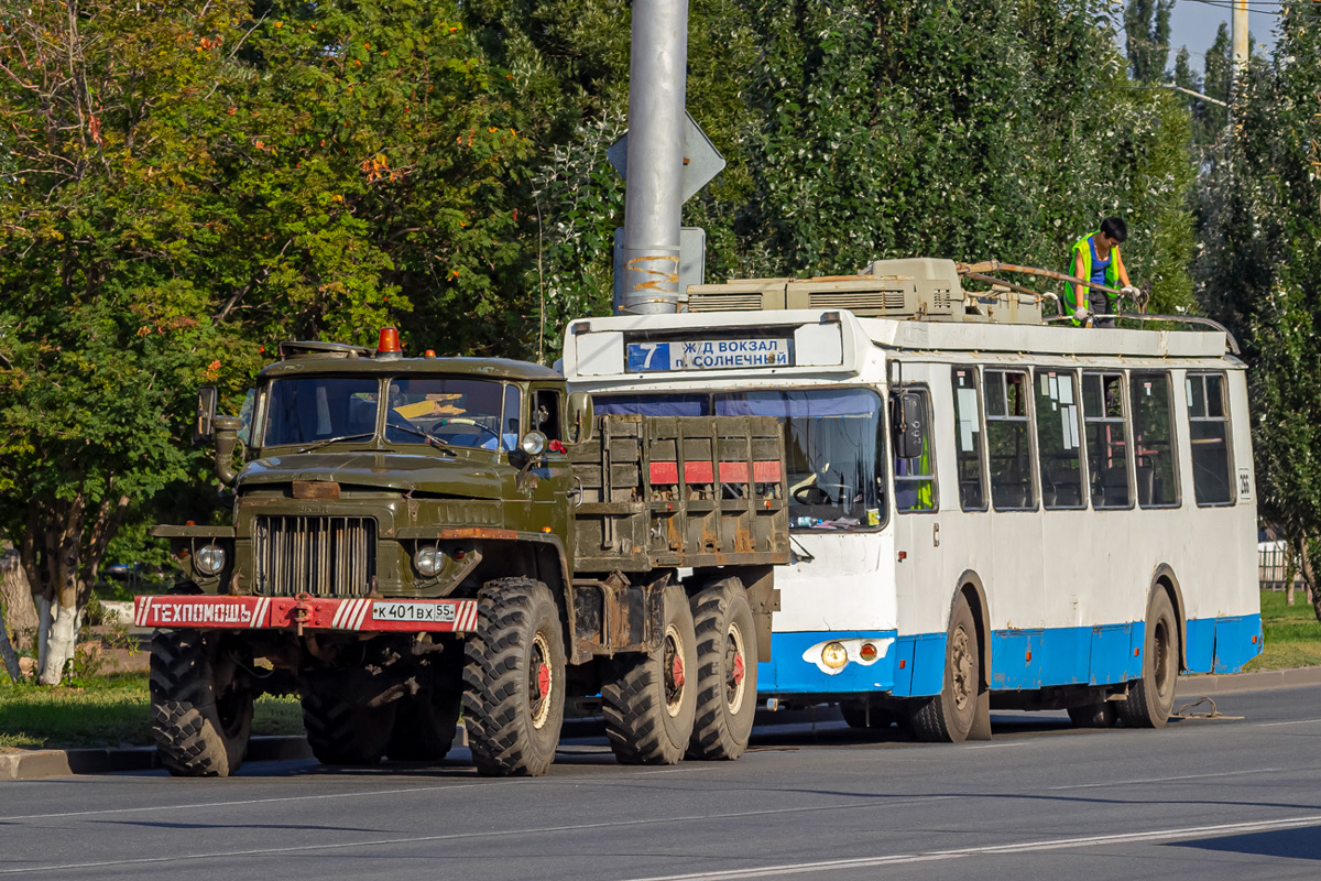 Омская область, № К 401 ВХ 55 — Урал-375Д