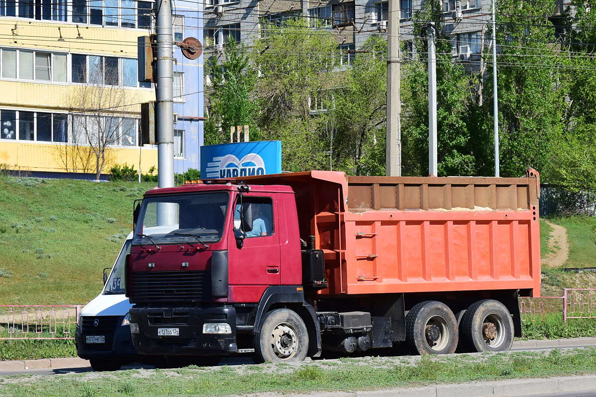 Волгоградская область, № К 127 ОО 134 — МАЗ-MAN-6512