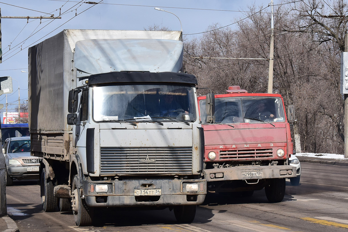 Волгоградская область, № С 314 ТТ 34 — МАЗ-53366