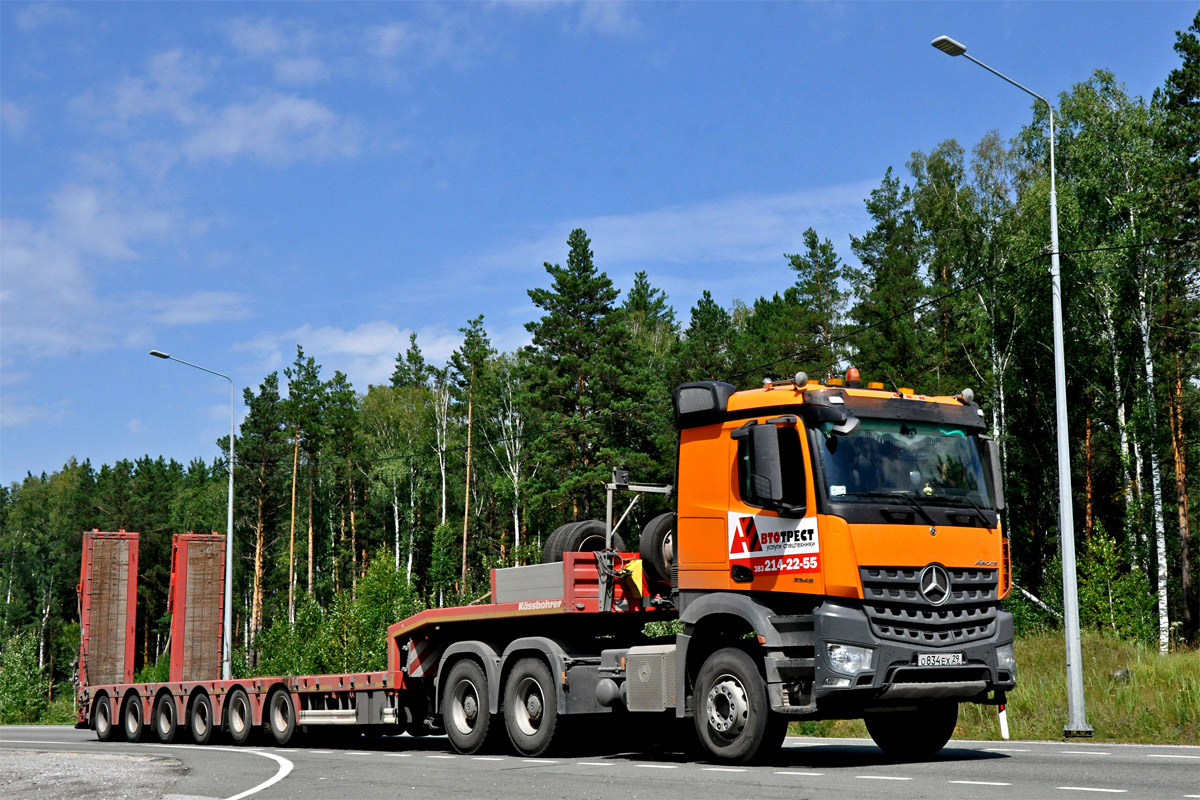 Архангельская область, № О 834 ЕХ 29 — Mercedes-Benz Arocs 3345 [Z9M]