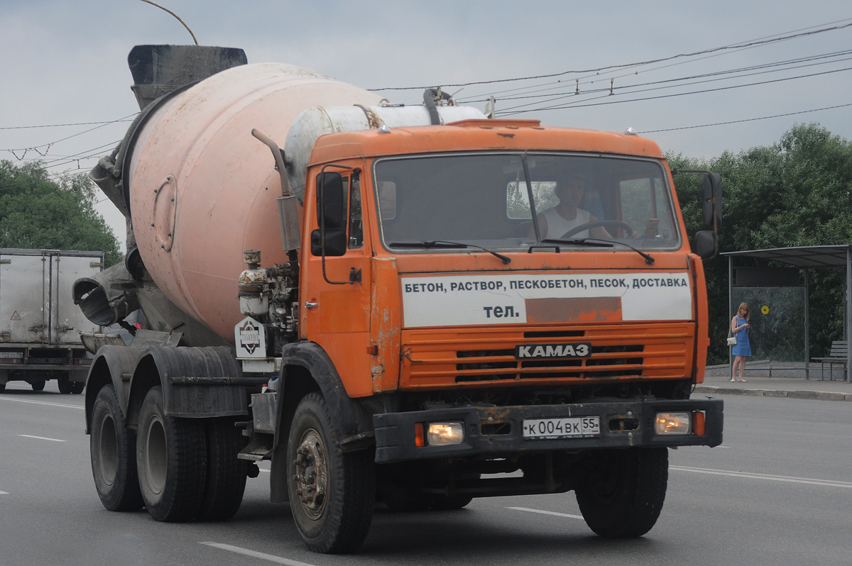 Омская область, № К 004 ВК 55 — КамАЗ-53229-02 [53229C]