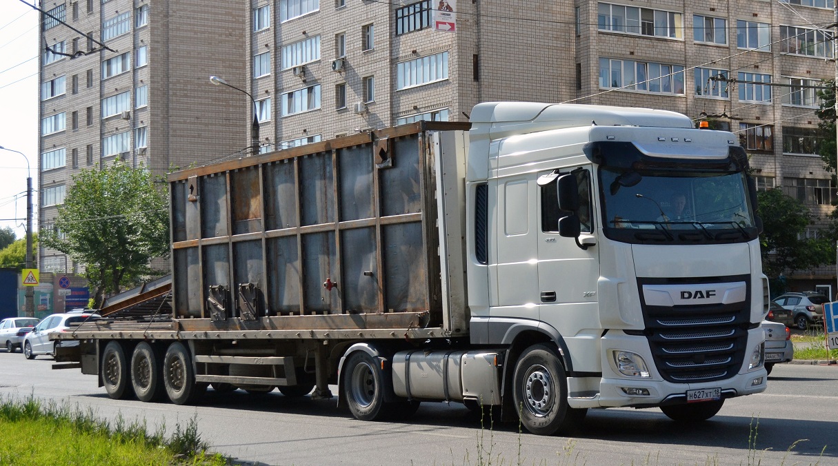 Удмуртия, № Н 627 ХТ 18 — DAF XF Euro6 FT