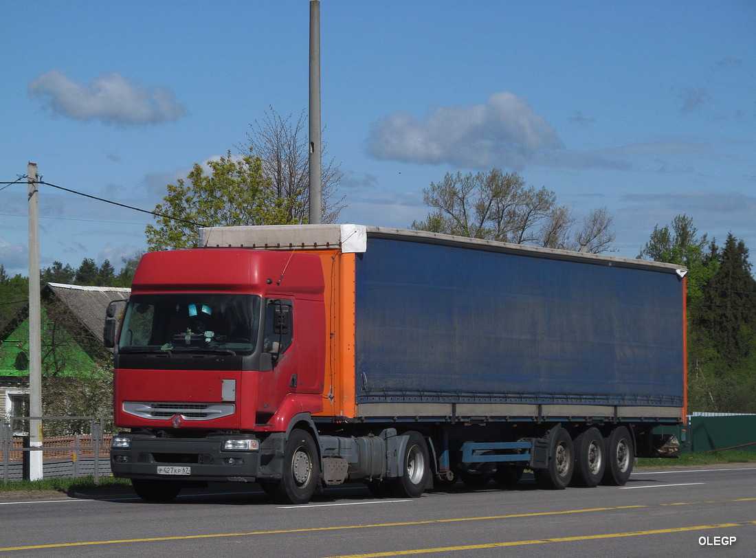 Смоленская область, № Р 427 КР 67 — Renault Premium ('1996)